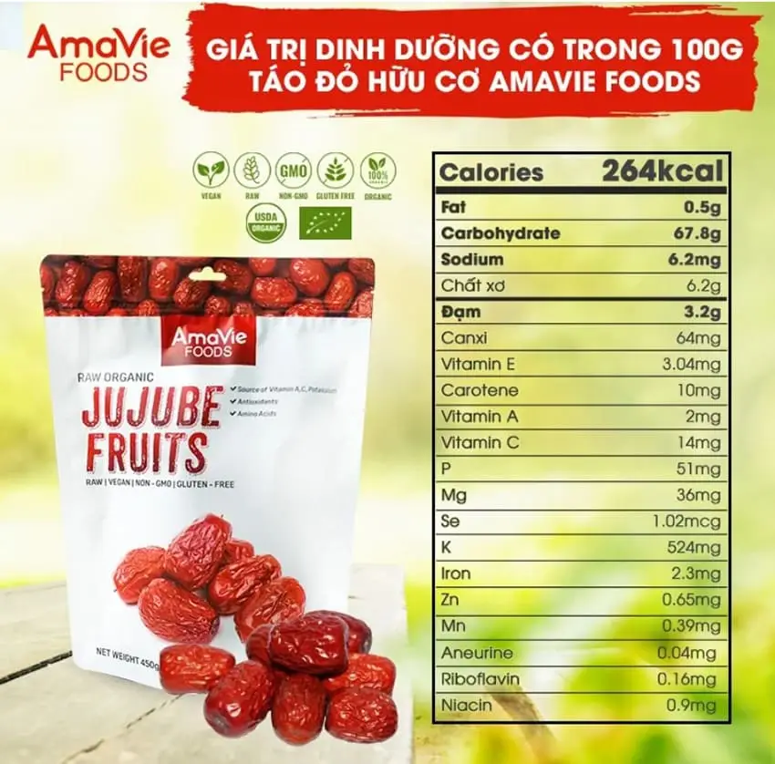 Táo đỏ hữu cơ 900g Táo đỏ hữu cơ 900g
