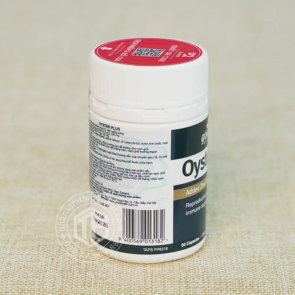 Viên hàu Oyster Plus lọ 60 viên