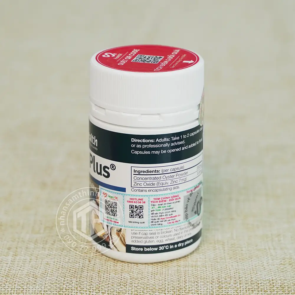 Viên hàu Oyster Plus lọ 60 viên