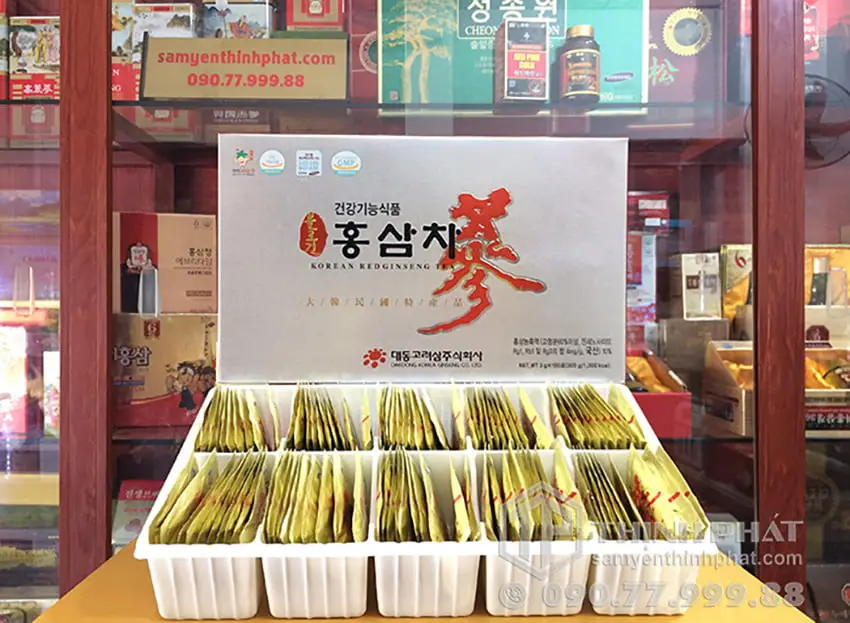 Trà hồng sâm Hàn Quốc cao cấp Daedong 100 gói Trà hồng sâm Hàn Quốc cao cấp Daedong 100 gói