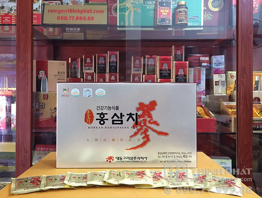 Trà hồng sâm Hàn Quốc cao cấp Daedong 100 gói Trà hồng sâm Hàn Quốc cao cấp Daedong 100 gói
