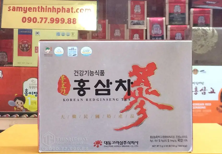 Trà hồng sâm Hàn Quốc cao cấp Daedong 50 gói Trà hồng sâm Hàn Quốc cao cấp Daedong 50 gói