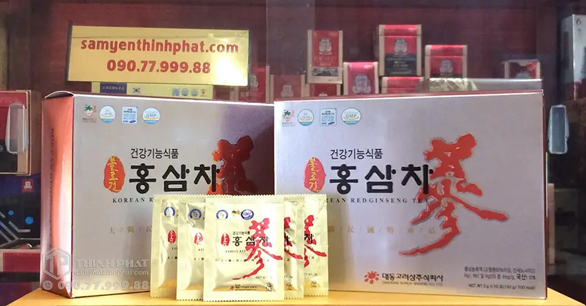 Trà hồng sâm Hàn Quốc cao cấp Daedong 50 gói Trà hồng sâm Hàn Quốc cao cấp Daedong 50 gói