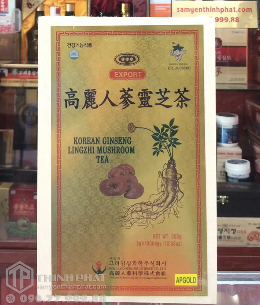 Trà nhân sâm linh chi Hàn Quốc 100 gói Trà nhân sâm linh chi Hàn Quốc 100 gói