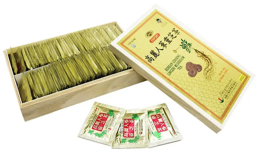 Trà nhân sâm linh chi Hàn Quốc 100 gói Trà nhân sâm linh chi Hàn Quốc 100 gói