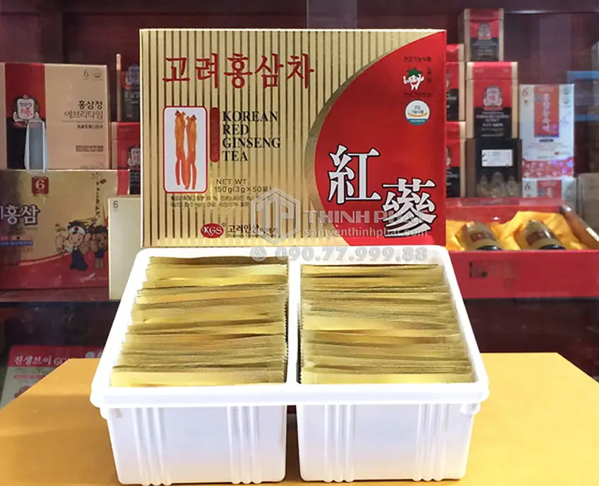 Trà sâm Hàn Quốc KGS hộp 50 gói Trà sâm Hàn Quốc KGS hộp 50 gói