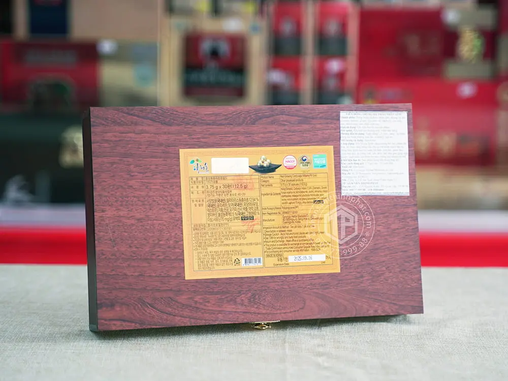 Đông trùng hạ thảo nhân sâm Hàn Quốc hộp 30 viên chính hãng Kang Hwa