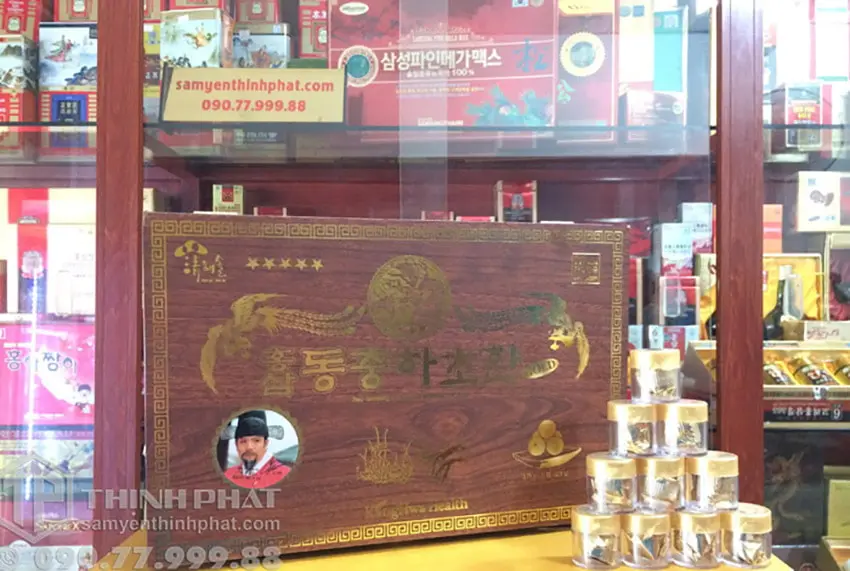 Đông trùng hạ thảo nhân sâm Hàn Quốc hộp 30 viên chính hãng Kang Hwa