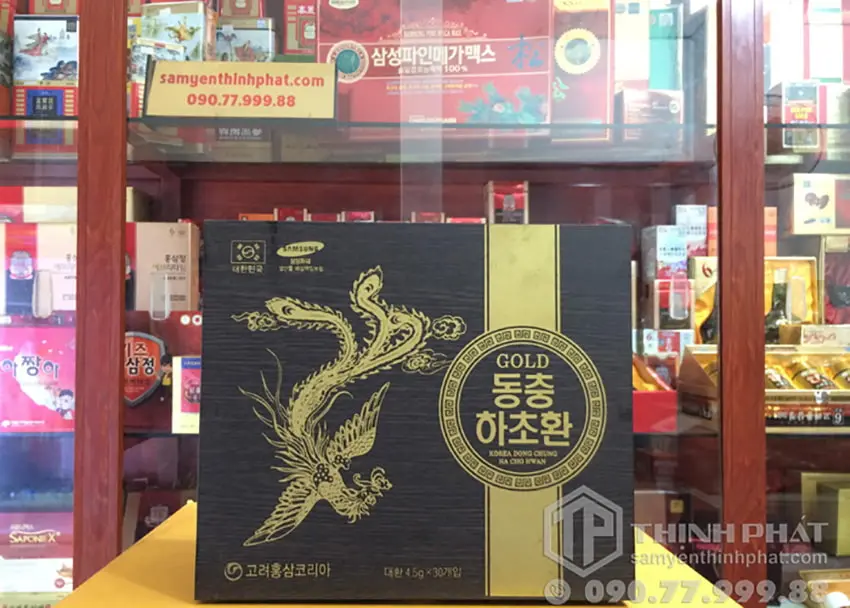 Viên đông trùng hạ thảo Hàn Quốc cao cấp hộp gỗ 30 viên Viên đông trùng hạ thảo Hàn Quốc cao cấp hộp gỗ 30 viên