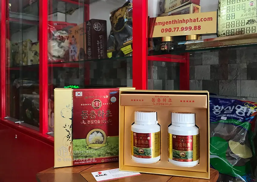 Viên đông trùng hạ thảo Hàn Quốc hộp 120 viên Viên đông trùng hạ thảo Hàn Quốc hộp 120 viên