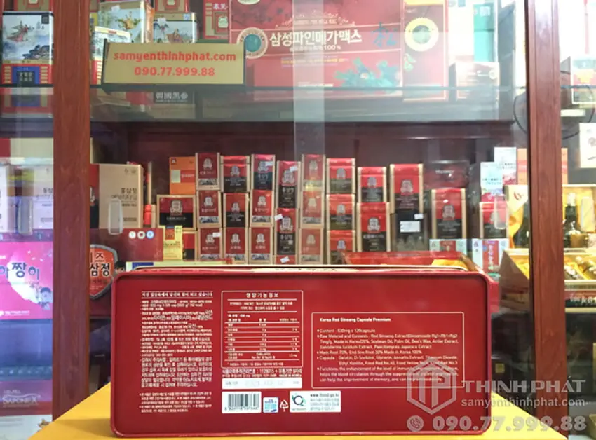 Viên hồng sâm nhung hươu linh chi đông trùng hạ thảo 120 viên Viên hồng sâm nhung hươu linh chi đông trùng hạ thảo 120 viên