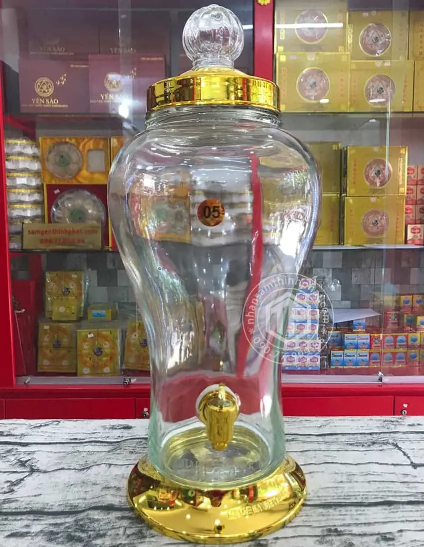 Bình ngâm sâm tươi Việt Nam 5 lít Bình ngâm sâm tươi Việt Nam 5 lít