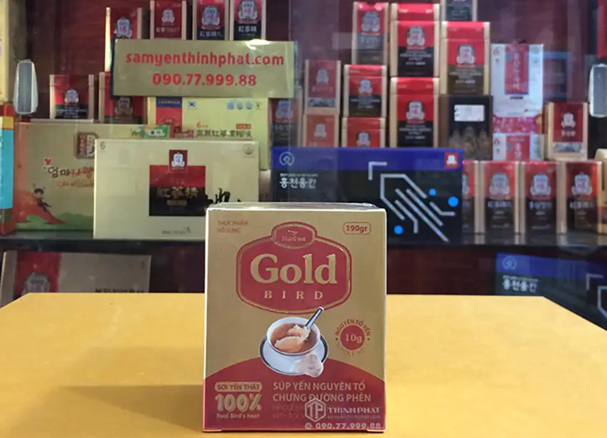 Tổ yến chưng đường phèn 100% tổ yến 190ml/ lọ - Gold Bird Tổ yến chưng đường phèn 100% tổ yến 190ml/ lọ - Gold Bird