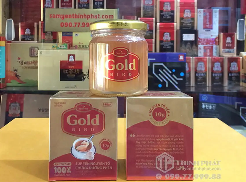 Tổ yến chưng đường phèn 100% tổ yến 190ml/ lọ - Gold Bird Tổ yến chưng đường phèn 100% tổ yến 190ml/ lọ - Gold Bird