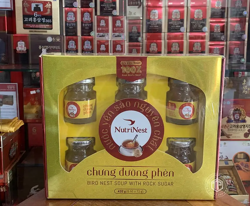 Yến chưng sẵn hộp 6 lọ Gold Bird Silver