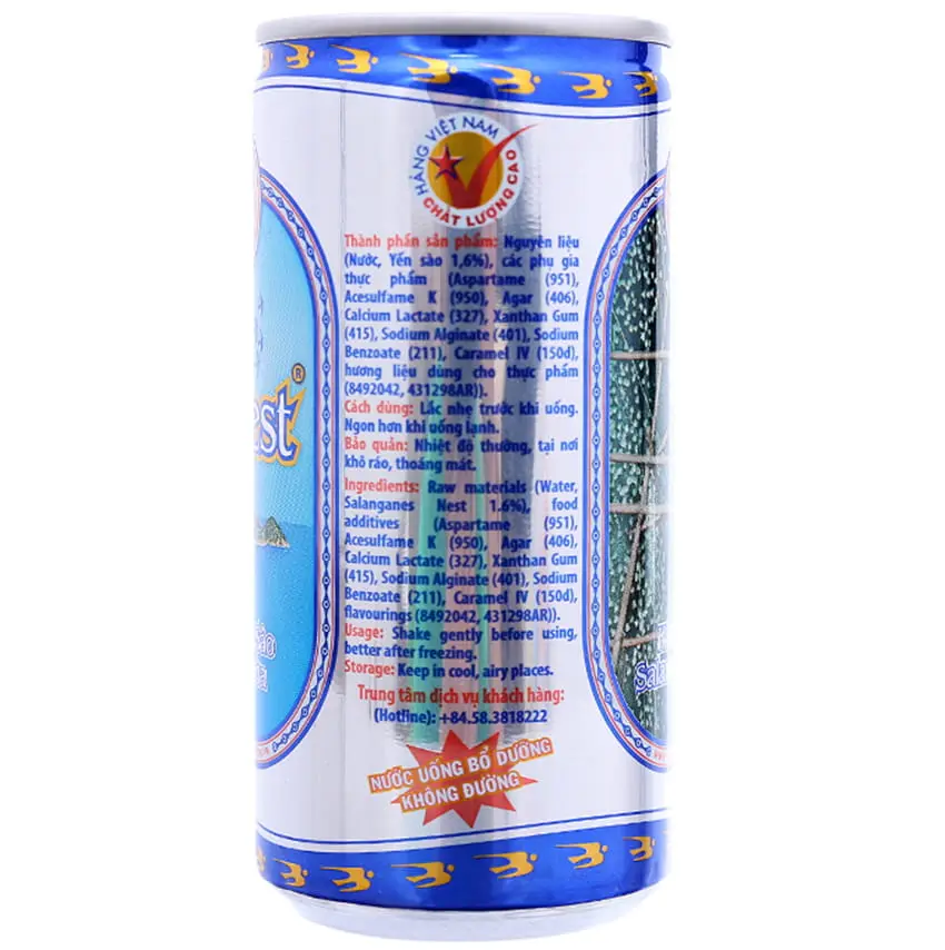 Nước Yến Sanest không đường thùng 30 lon