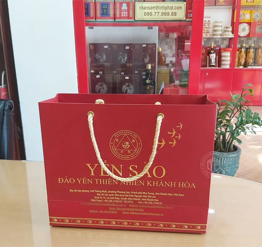 Tổ Yến Sào Khánh Hòa làm sạch hộp quà tặng 50g - 015GS Tổ Yến Sào Khánh Hòa làm sạch hộp quà tặng 50g - 015GS