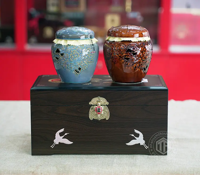 Cao hồng sâm linh chi Achimmadang chính hãng Hàn Quốc hộp 2 hũ x 500g