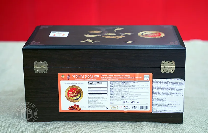 Cao hồng sâm linh chi Achimmadang chính hãng Hàn Quốc hộp 2 hũ x 500g
