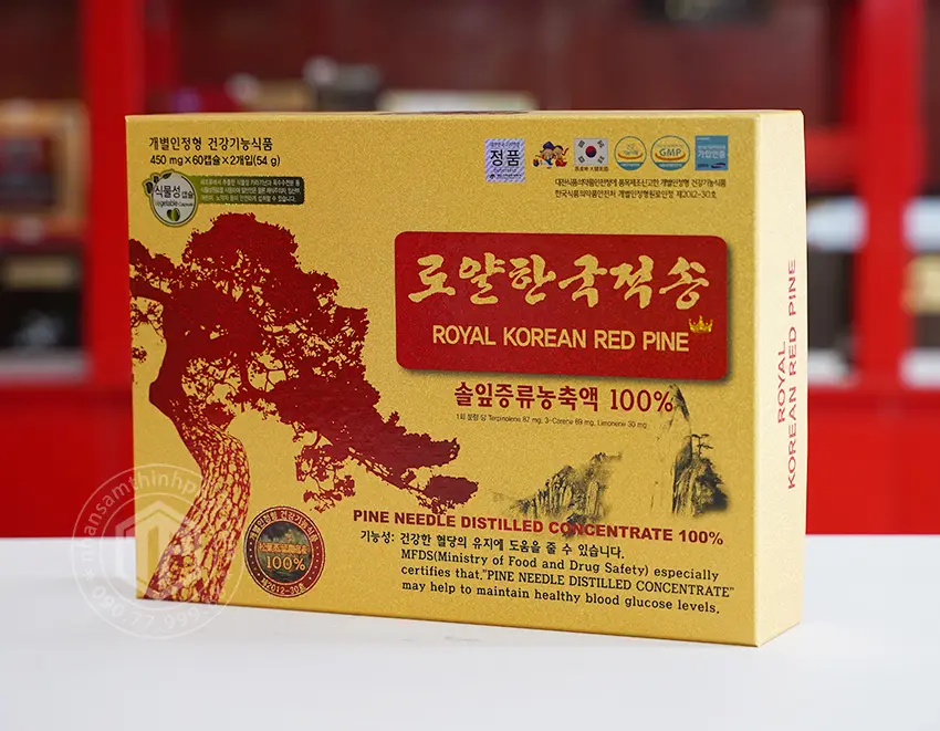Viên tinh dầu thông đỏ Chính Phủ Royal 120 viên Viên tinh dầu thông đỏ Chính Phủ Royal 120 viên