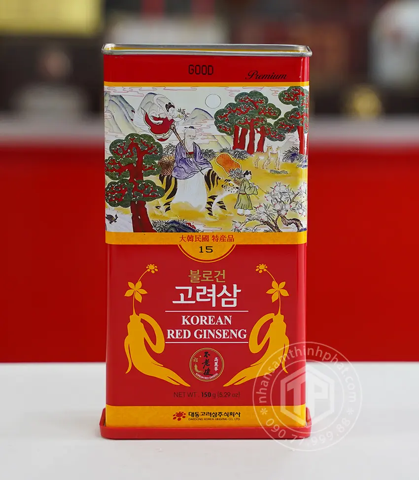 Hồng sâm củ khô 6 năm tuổi 150g 5 củ Good chính hãng Daedong Hàn Quốc Hồng sâm củ khô 6 năm tuổi 150g 5 củ Good chính hãng Daedong Hàn Quốc