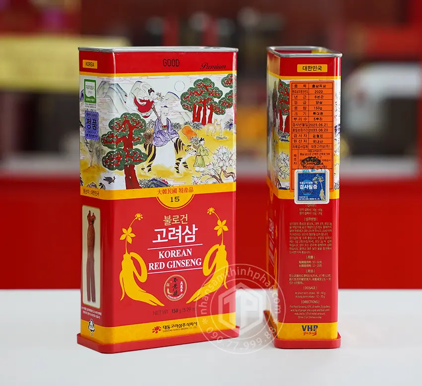 Hồng sâm củ khô 6 năm tuổi 150g 5 củ Good chính hãng Daedong Hàn Quốc Hồng sâm củ khô 6 năm tuổi 150g 5 củ Good chính hãng Daedong Hàn Quốc