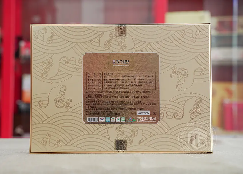 Hồng Sâm Lát Khô Daesan Hàn Quốc hộp 120g Hồng Sâm Lát Khô Daesan Hàn Quốc hộp 120g