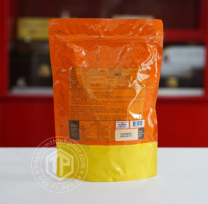 Kẹo Sâm Hàn Quốc KGC cao cấp không đường gói 240g Kẹo Sâm Hàn Quốc KGC cao cấp không đường gói 240g