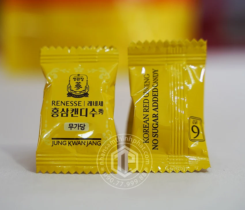 Kẹo Sâm Hàn Quốc KGC cao cấp không đường gói 240g Kẹo Sâm Hàn Quốc KGC cao cấp không đường gói 240g