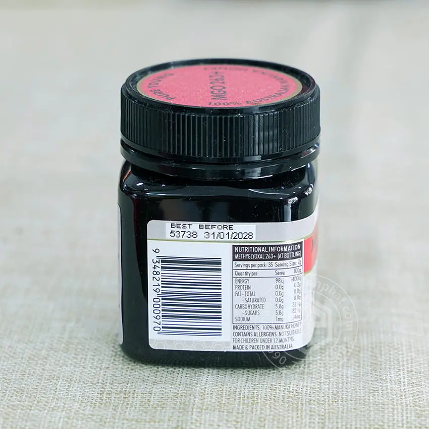Mật ong Manuka Úc MGO 263+ nhập khẩu chính hãng Úc