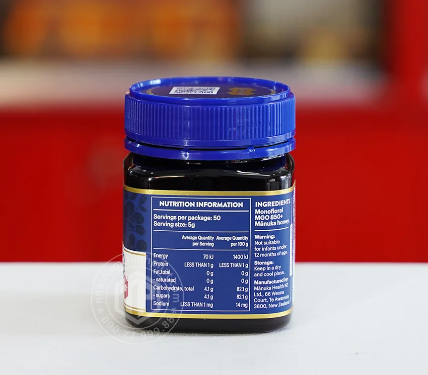Mật ong Manuka New Zealand 850+ lọ 250g Mật ong Manuka New Zealand 850+ lọ 250g