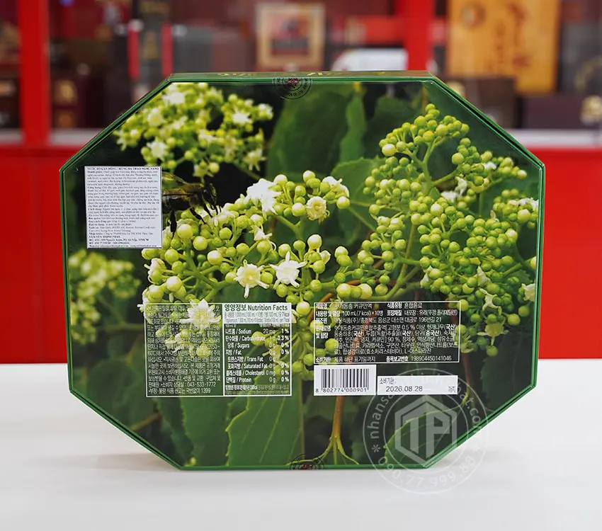 [Nhân Sâm Thịnh Phát] Nước sâm Hàn Quốc Nước bổ gan thanh lọc cơ thể Jeong Won Hàn Quốc hộp 10 chai x 100 ml