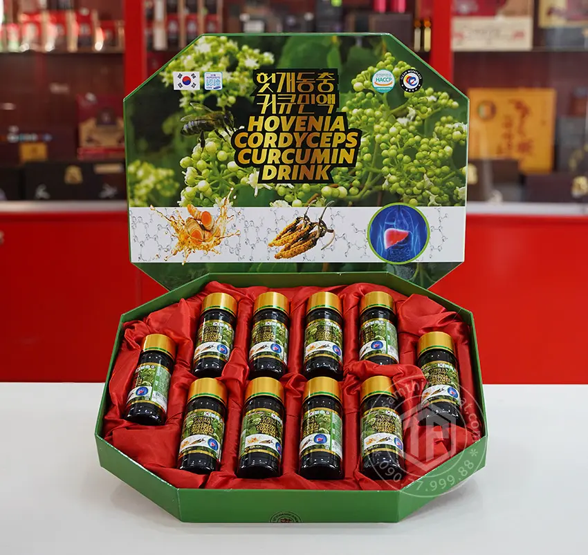 [Nhân Sâm Thịnh Phát] Nước sâm Hàn Quốc Nước bổ gan thanh lọc cơ thể Jeong Won Hàn Quốc hộp 10 chai x 100 ml