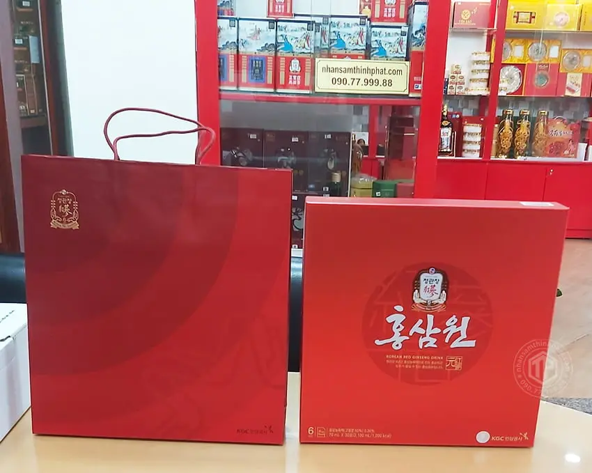 Nước hồng sâm Won cao cấp KGC sâm Chính phủ Hàn Quốc Jung Kwan Jang hộp 30 gói