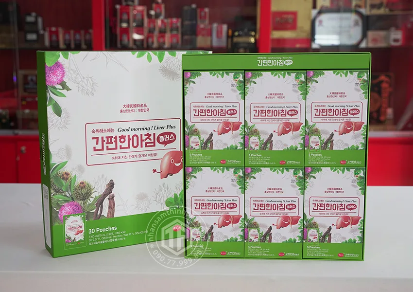 Nước bổ gan thanh lọc cơ thể chính hãng Hàn Quốc hộp 30 gói x 70ml
