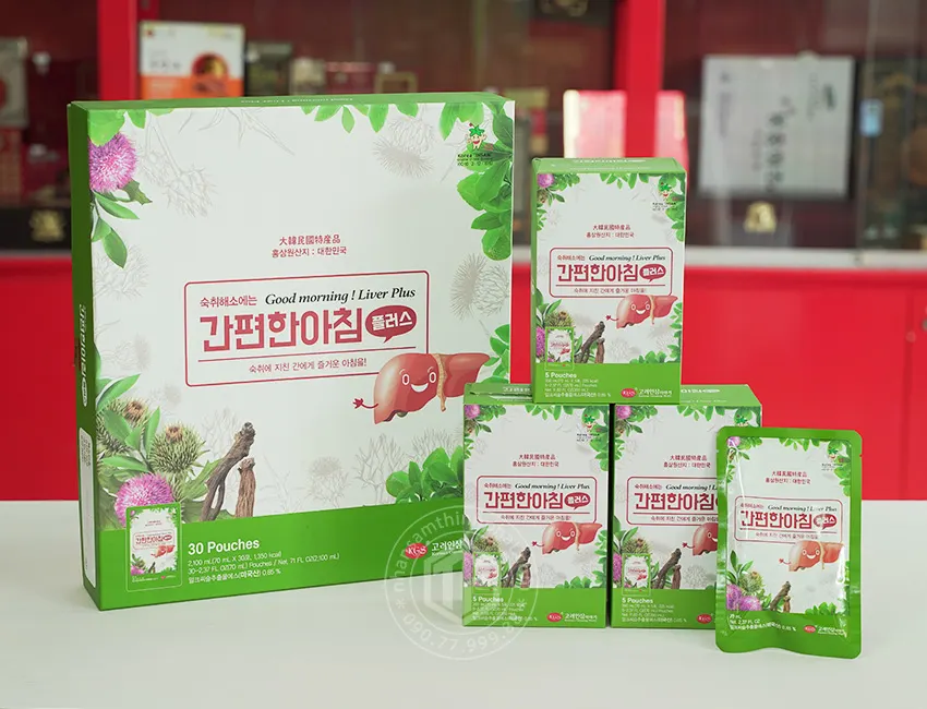 Nước bổ gan thanh lọc cơ thể chính hãng Hàn Quốc hộp 30 gói x 70ml