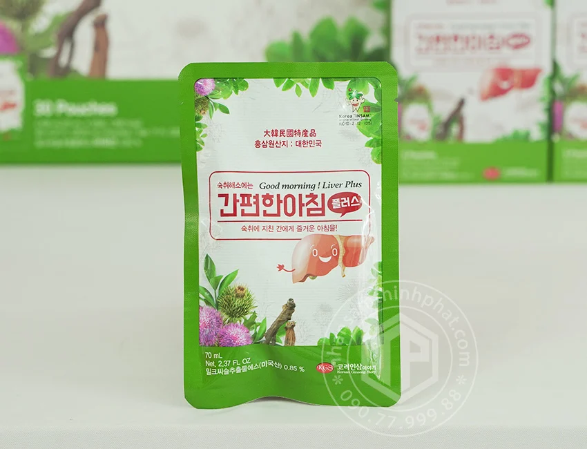 Nước bổ gan thanh lọc cơ thể chính hãng Hàn Quốc hộp 30 gói x 70ml
