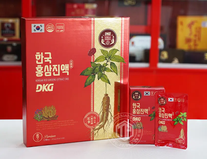 Nước hồng sâm đông trùng hạ thảo Hàn Quốc hộp 30 gói x 70ml Nước hồng sâm đông trùng hạ thảo Hàn Quốc hộp 30 gói x 70ml