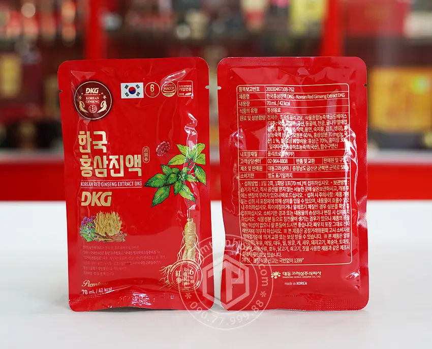 Nước hồng sâm đông trùng hạ thảo Hàn Quốc hộp 30 gói x 70ml Nước hồng sâm đông trùng hạ thảo Hàn Quốc hộp 30 gói x 70ml