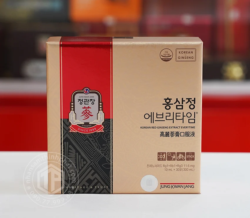Nước hồng sâm Everytime Hậu Duệ Mặt Trời KGC hộp 30 gói x 10ml cao cấp Nước hồng sâm Everytime Hậu Duệ Mặt Trời KGC hộp 30 gói x 10ml cao cấp