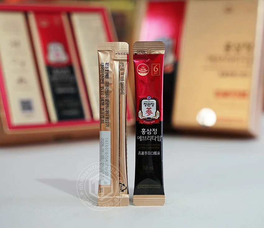 Nước hồng sâm Everytime Hậu Duệ Mặt Trời KGC hộp 30 gói x 10ml cao cấp Nước hồng sâm Everytime Hậu Duệ Mặt Trời KGC hộp 30 gói x 10ml cao cấp