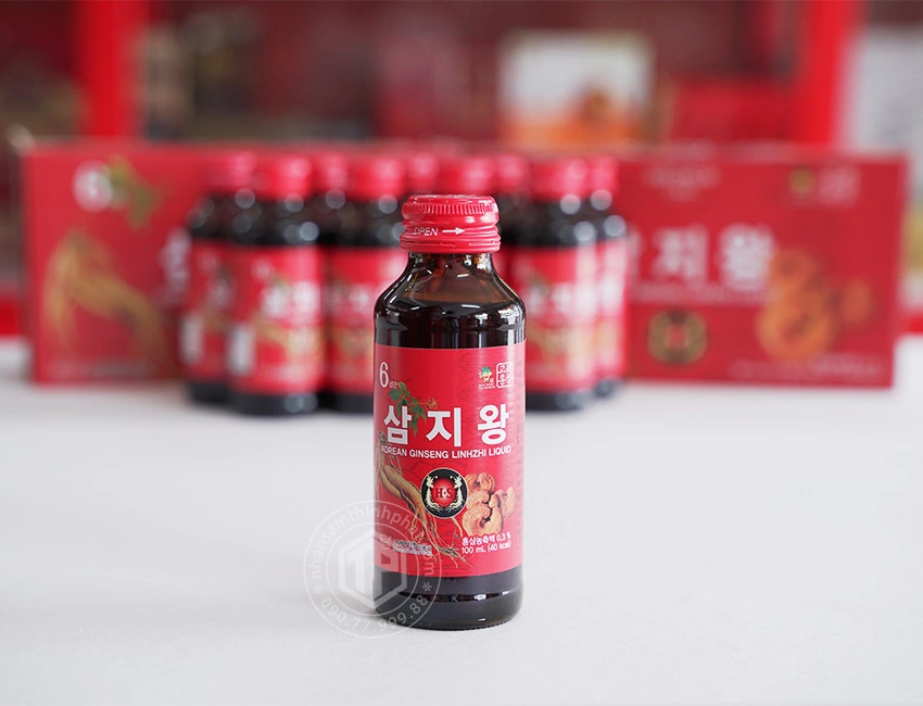 Nước hồng sâm linh chi KGS Hàn Quốc hộp 10 chai