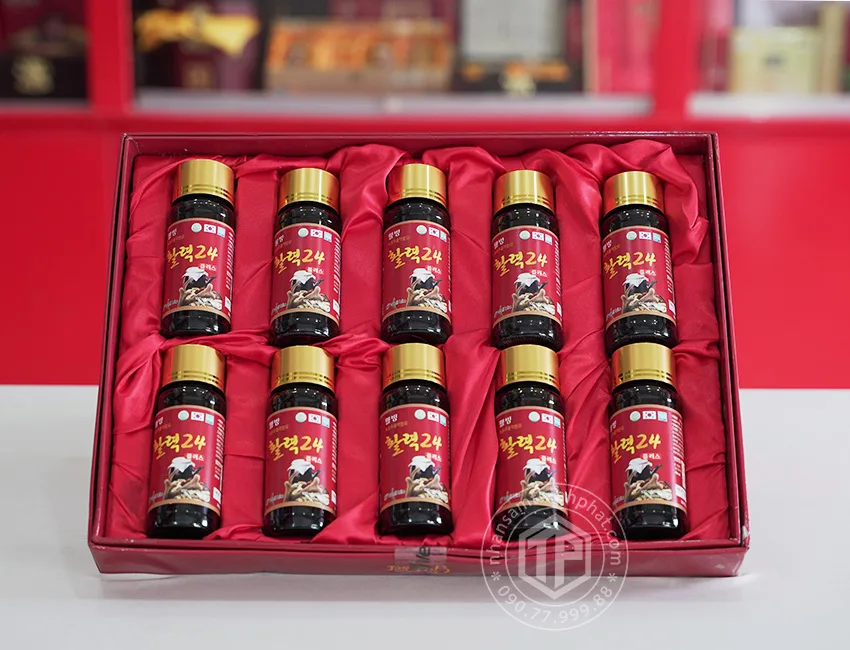 Nước hồng sâm nhung hươu Hàn Quốc 10 chai x 100ml