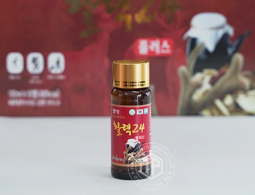 Nước hồng sâm nhung hươu Hàn Quốc 10 chai x 100ml