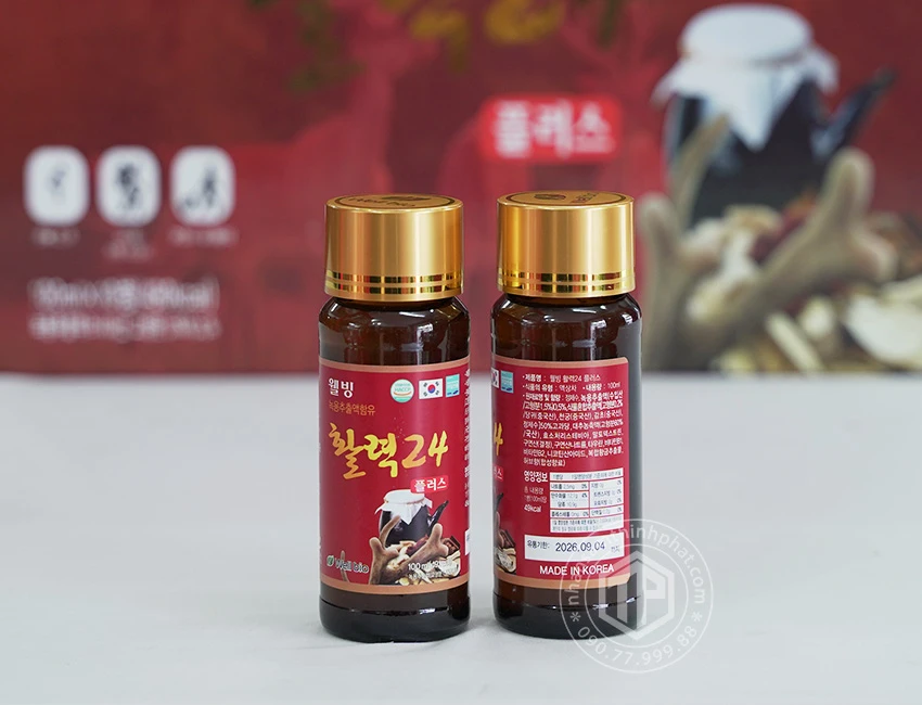Nước hồng sâm nhung hươu Hàn Quốc 10 chai x 100ml