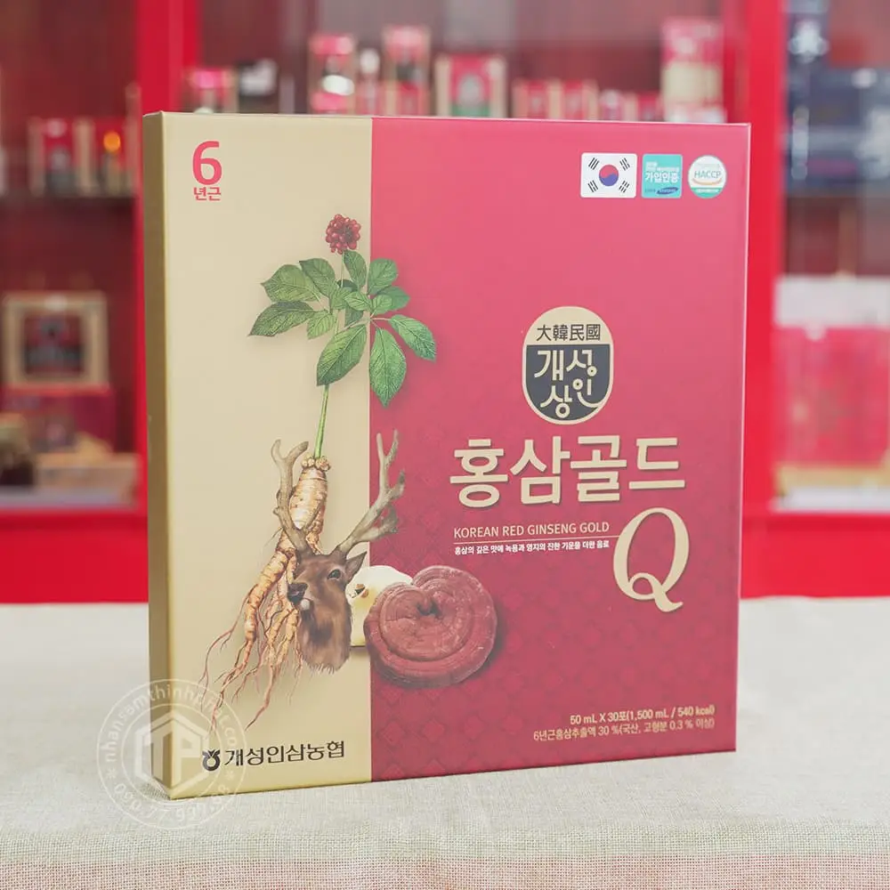 Nước hồng sâm nhung hươu linh chi