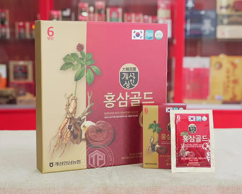 Nước hồng sâm nhung hươu linh chi