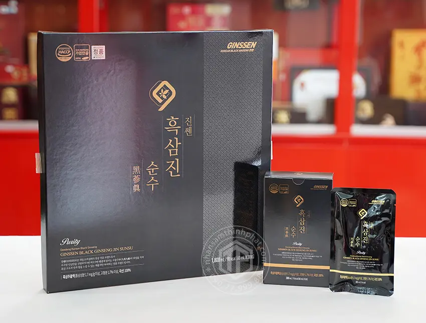 Tinh chất hắc sâm pha sẵn cao cấp Daedong Hàn Quốc hộp 30 gói x 60ml Tinh chất hắc sâm pha sẵn cao cấp Daedong Hàn Quốc hộp 30 gói x 60ml