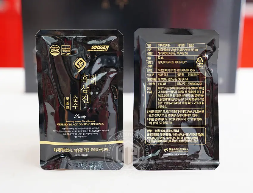 Tinh chất hắc sâm pha sẵn cao cấp Daedong Hàn Quốc hộp 30 gói x 60ml Tinh chất hắc sâm pha sẵn cao cấp Daedong Hàn Quốc hộp 30 gói x 60ml