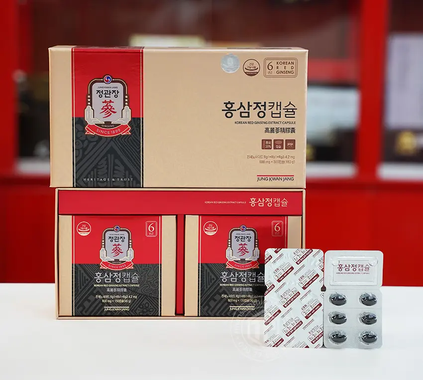 Viên Hồng Sâm Hàn Quốc Cao Cấp KGC Jung Kwan Jang 2 hộp x 150 Viên